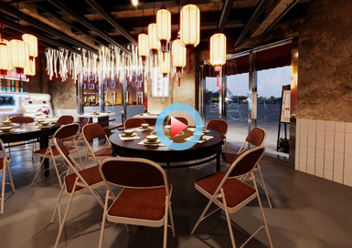 工業風火鍋店設計全景案例