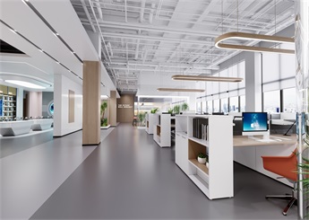 杭州桐廬廠房辦公室設計裝修效果圖